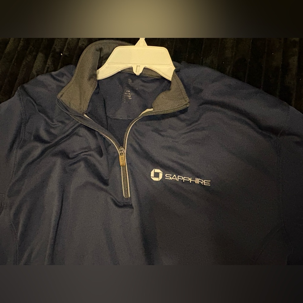 Chase bank Sapphire Navy Quarter-Zip Pullover